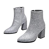 Botas: material y tacto externo delicado, fuerte permeabilidad aire, textura clara, el estilo de moda de las botas, botas con brillo para mujer
