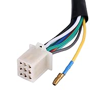 Vista 9 de Qiilu - Interruptor de manillar de motocicleta, 1 par de interruptor de montaje de manillar izquierdo y derecho de 7/8 pulgadas con bocina y control