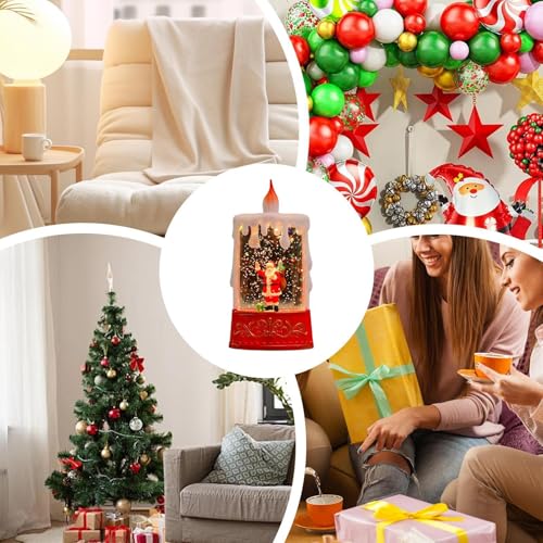 Velas LED navideñas de interior para iluminar tu repisa y crear un hogar acogedor 4