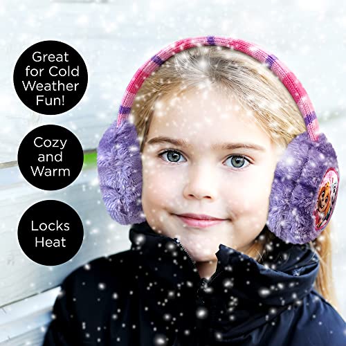 Nickelodeon Girls Winter Earmuffs and Kids Gloves Set, Paw Patrol Skye and Everest For Ages 4-72