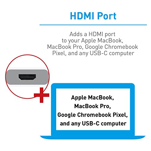 Macally Usb-C To Hdmi Adapter (4K/60Hz) - Thunderbolt 3 Compatible Converter For Usb Type C Macbook Pro, Macbook, Mac Pro, Imac, Samsung Galaxy S9/S9+ S8/S8+ Note 8, Chromebook, Etc. (Uch4K60) #TOP2