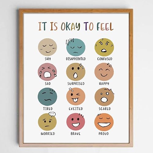 Miniatura 4 de It Is Okay To Feel, Boho Classroom Decor, Mental Health, Playroom Decor, Child Art, Back To School, Teacher Gifts, Classroom Decor, Classroom Wall