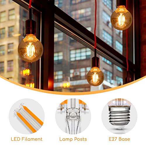 Ampoule LED Edison E27 créant une ambiance bistrot rétro - 4