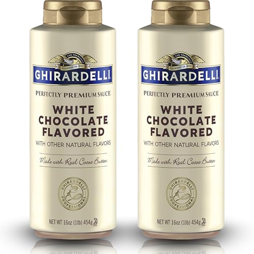 Ghirardelli White Chocolate Flavored Sauce Squeeze Bottles | 16 oz