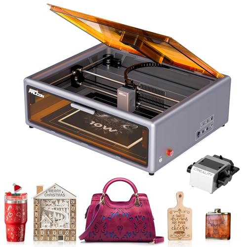 Image of Creality Falcon A1 10W Laser Engraver, Enclosed Laser Cutter with Air Assist, HD Camera Positioning, Beginner-Friendly, Class 1 Safety Laser Engraving Machine for Wood and Metal, Acrylic