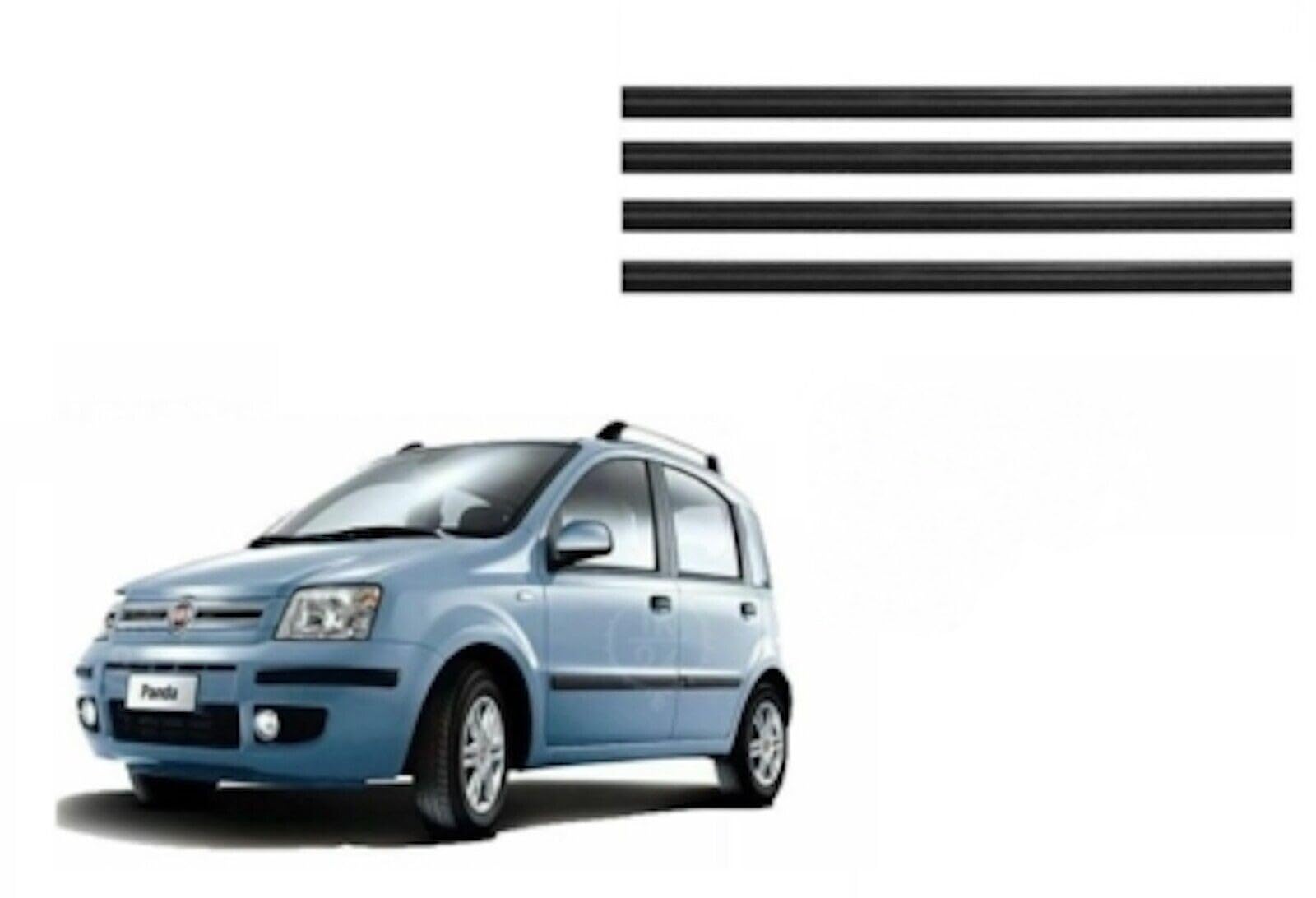 Kit Completo 4 Pezzi Raschiavetro Guarnizione Tenuta Sigillo Esterno Porte compatibile con Fiat Panda 2003-2011