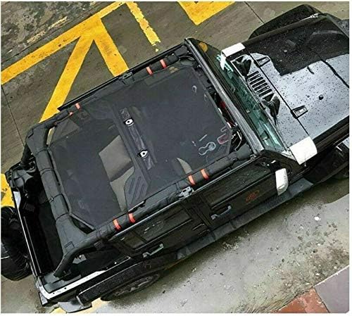 Parasol Bimini - Protector superior de bikini para 4 puertas4Dr Jeep Wrangler JK JKU Unlimited