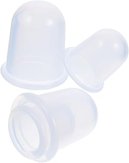 FRCOLOR 4 Pçs Redução De Celulite Relaxar Ventosa Ventosa Massageador Para O Corpo Conjunto De Ventosa A Vácuo Dispositivo De Ventosa Gel De Sílica Transparente Portátil Ventosa Copo De