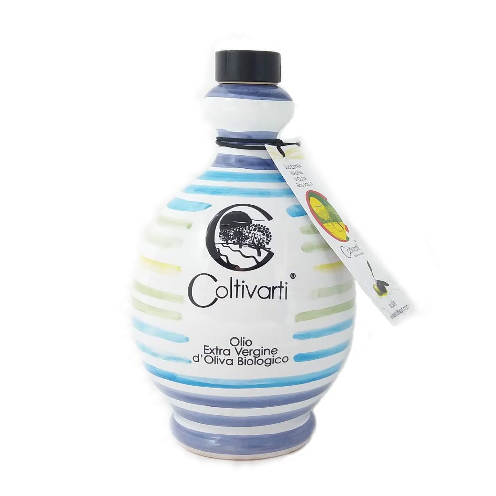 Coltivarti - Olio Extra Vergine di Oliva Orcio Ceramica 500ml (Pioggia) - 1