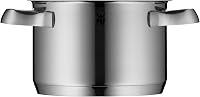 Caserolă WMF Belmonte 16 cm cu capac de sticlă, pentru inducție, 1,9 l, oțel inoxidabil lustruit Cromargan, fără strat antiaderent 5