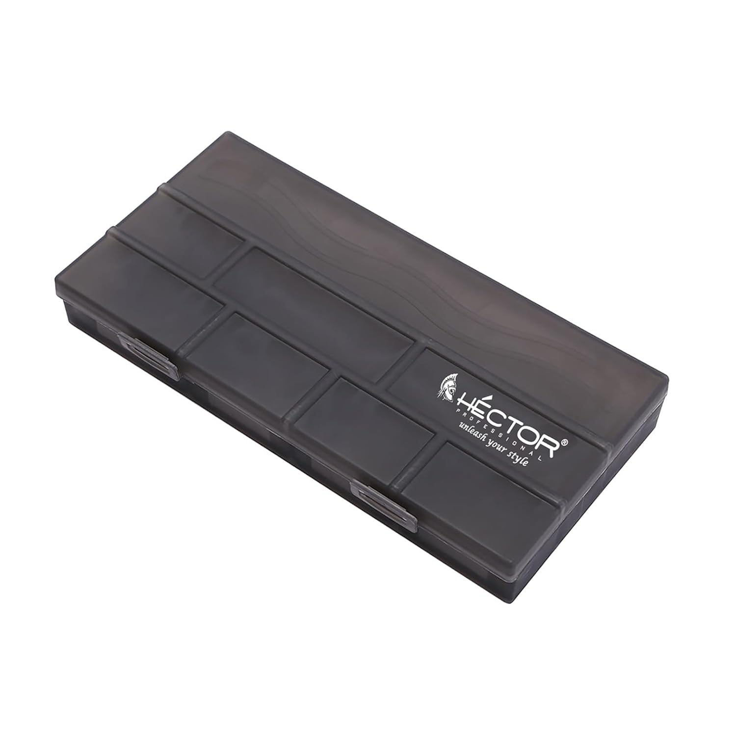 HECTOR Professional Beauty Accessory Box | 8 Grid Multipurpose Storage Organizer for Hair Styling Tools, Makeup & Nail Accessories | Portable, Durable & Travel-Friendly