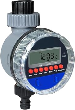 Bah e Sulama Zamanlay c s  Musluk ve Su Deposu Uyumlu Pilli Dijital Elektronik