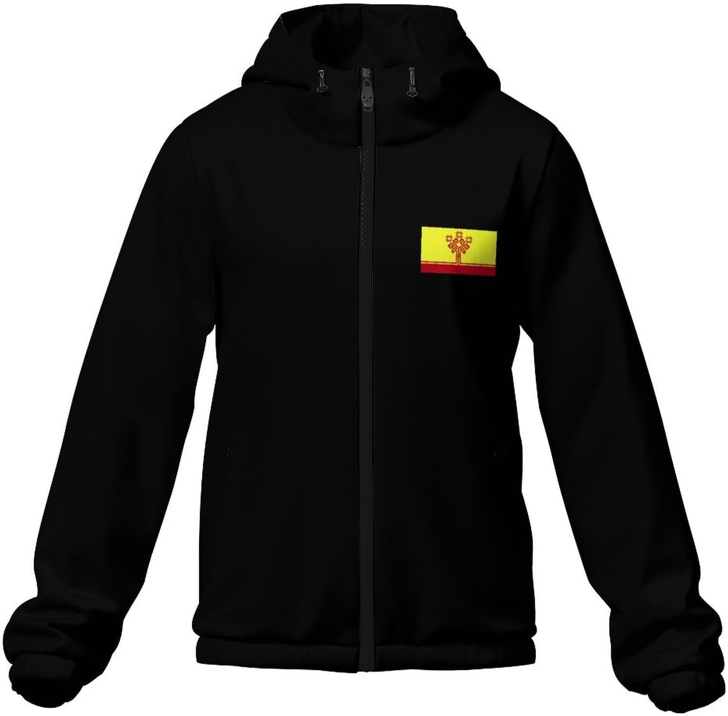 Adugen Origei Men’s Jacket Unisex Streetwear Czech Flag Coats Casual Vintage Sweatshirt