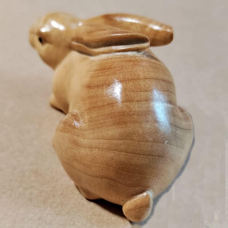 Y8358-2" Hand Carved Netsuke - Pretty Rabbit