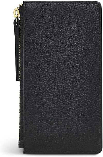 Radley London Newhaven Road Medium Ziptop Coin Purse for Women, Made from Grained Leather, with 10 Card Slots, Black, One Size, Contemporary
