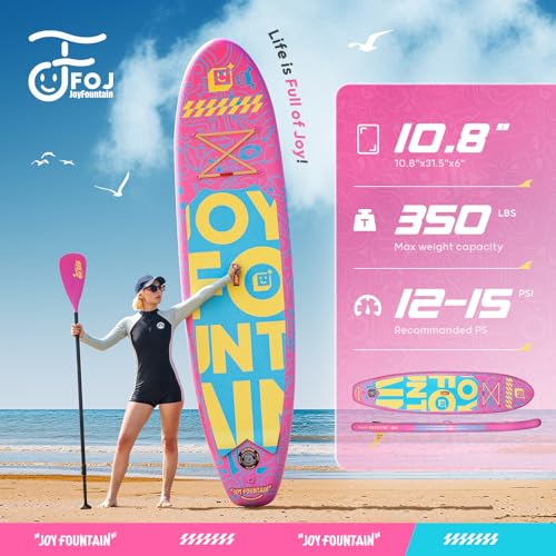 Image of 10.8'x31.5 inchx6 inch Premium Stand Up Paddle Boards for All Skill Levels with SUP Board Paddle Accessories, All-Round Inflatable Paddle Board for Adults & Youth