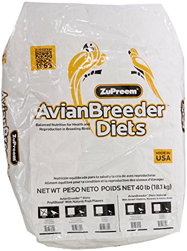 Zupreem 230154 Avian Breeder Fruitblend For Birds, Large, 40
