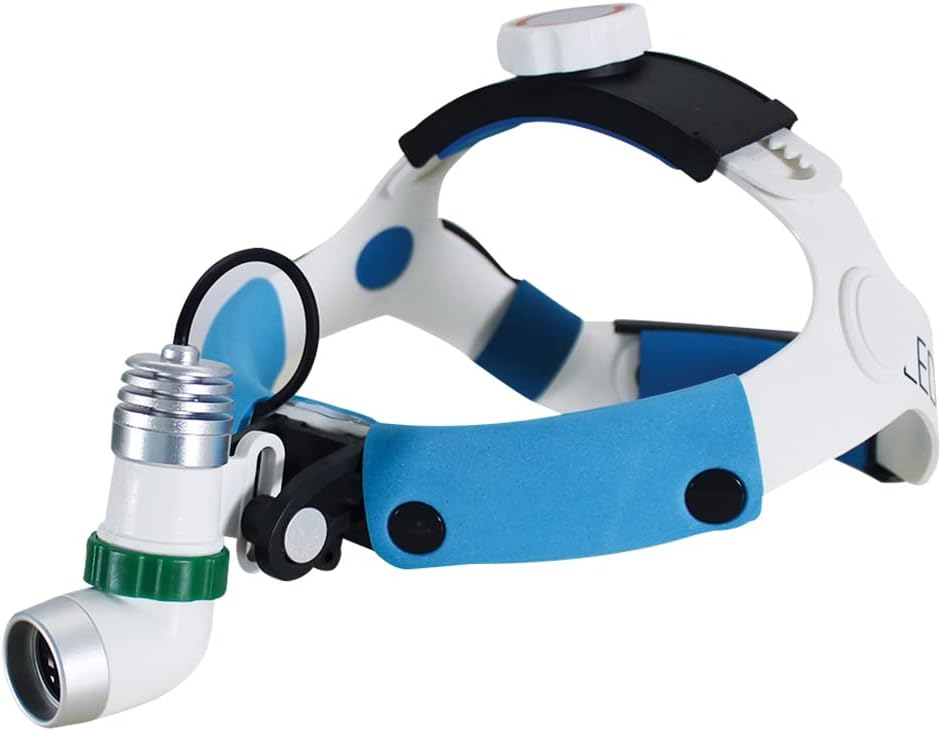 Adjustable 3W Medical Headlamp with 4-Hour Use, Includes Metal Case - LED View