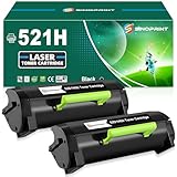  SINOPRINT 521H 52D1H00 Cartouche de toner de rechange pour Lexmark pour MS710 MS710n MS711 MS711dn MS810 MS810n MS810dn MS810de MS811 MS811n MS811dn MS811dtn MS812 MS812dn MS812de Imprimantes (lot de