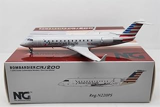 ACE HOBBY for NG Models for American Eagle Airlines BOMBARDIER CRJ-200ER N220PS 1:200 Aircraft Pre-Built Model