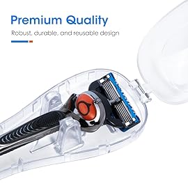 Nincha Manual Razor Travel Case Portable Plastic Manual Razor Trimmer Protector Transparent