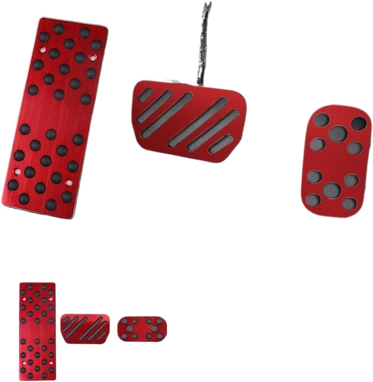 Car Aluminum Accelerator Pedal Brake Pedal Rest Pedal Pedal Interior Decoration Fit For Raize 2020-2022-M53K