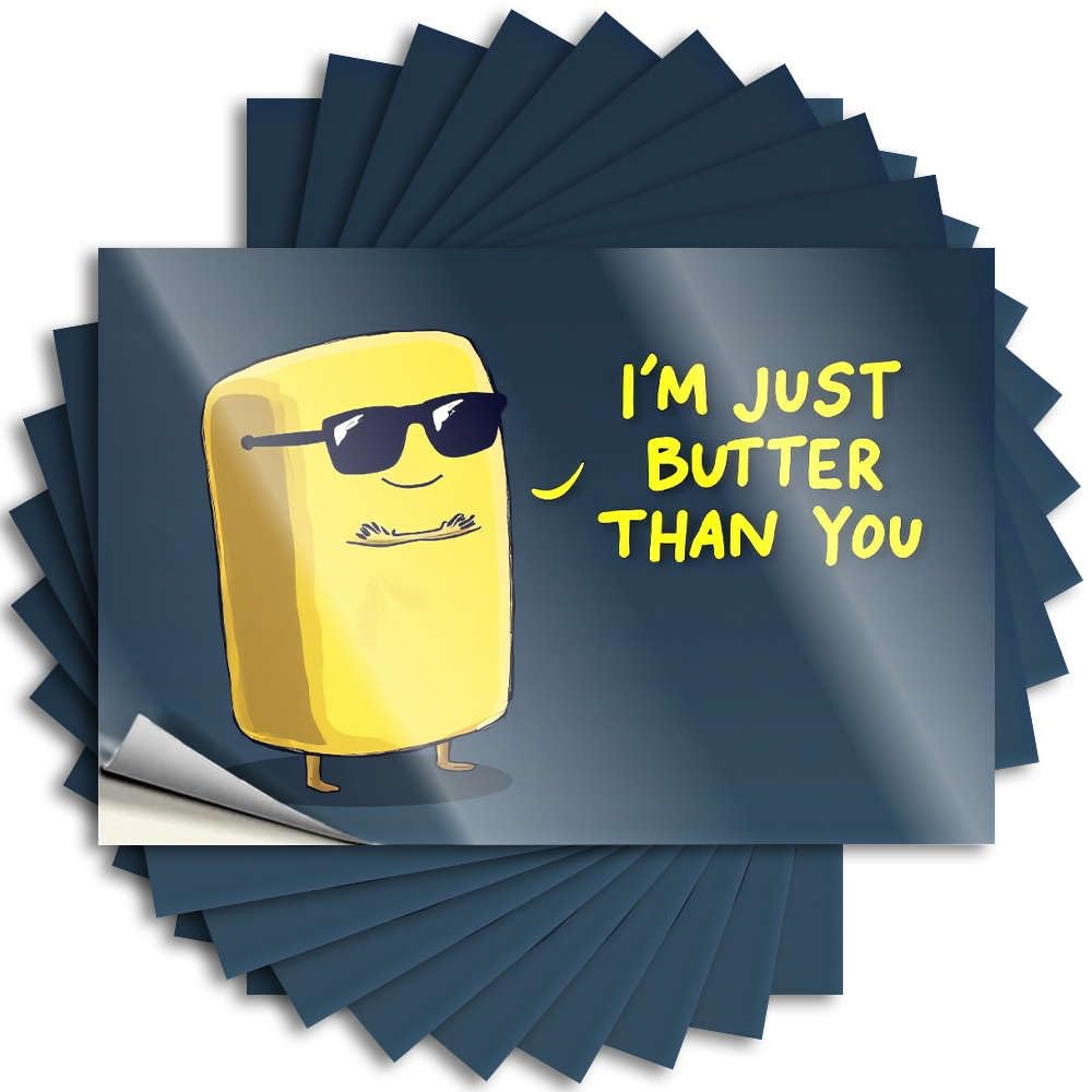 I'm Just Better Than You! Fluffy Camper Decor - Saying Tumbler Removable Vinyl Decal(8X12CM)