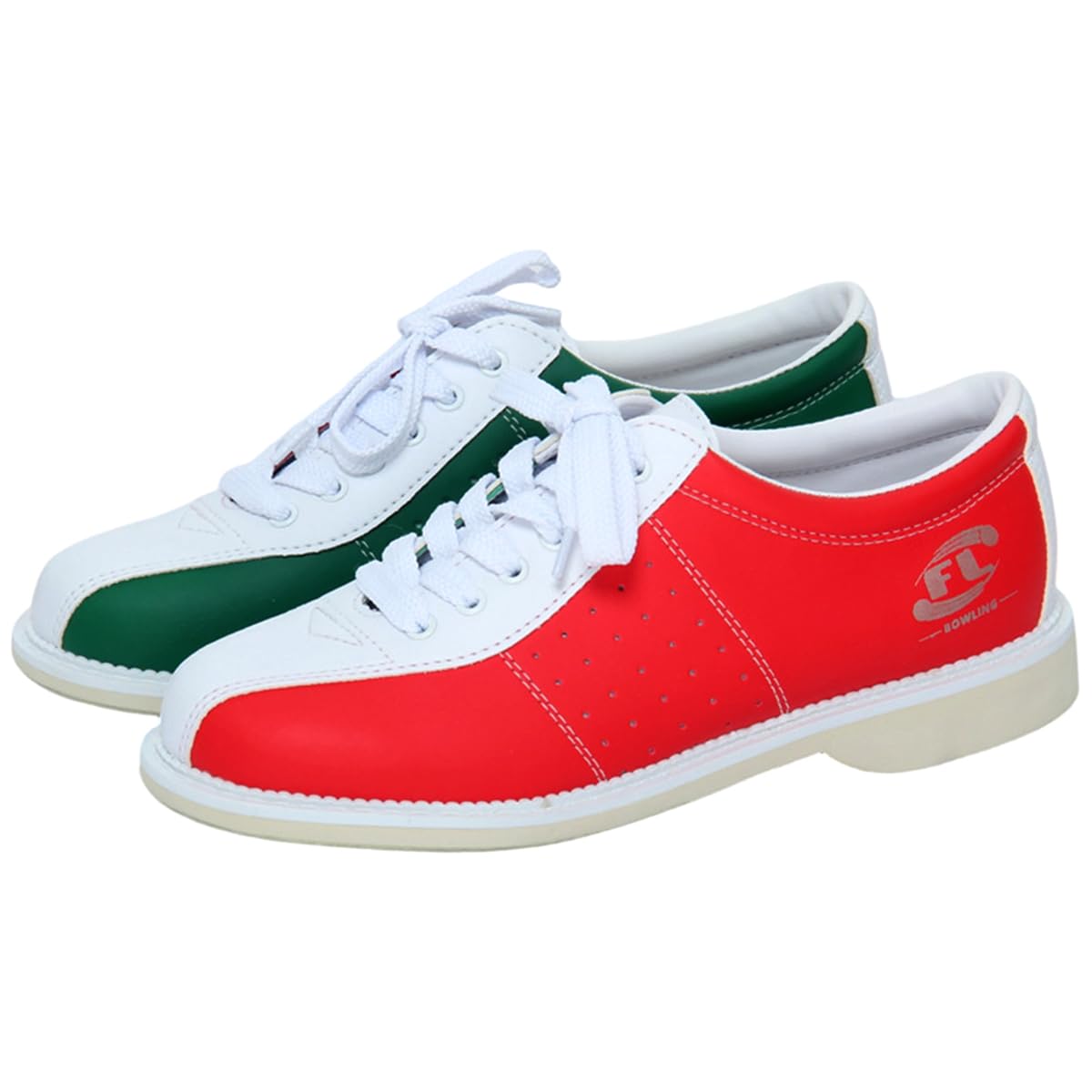 Herren Bowlingschuhe Atmungsaktiver Leder Bowlingschuhe Leichte Große Größe