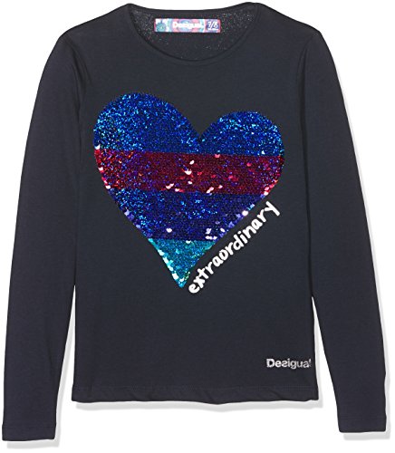 Desigual TS_Vancouver Maglia a Maniche Lunghe, Blu...