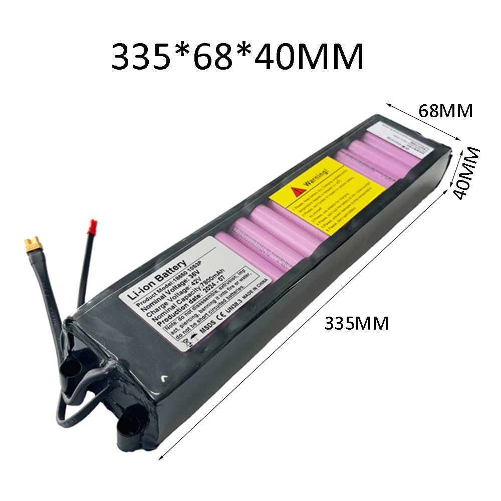 Batteria per Monopattino Elettrico 36V 36V 10.4Ah 4.4Ah 5.2Ah 6.6Ah 7.8Ah Pacco Batteria per Monopattino M365 Ricambi per Monopattino Elettrico Batterie al Litio