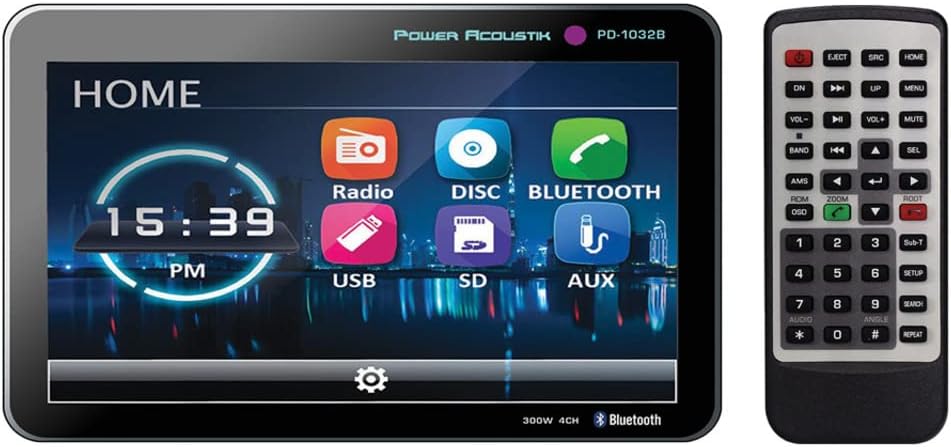PD-1032B 2-Din Source Unit with Bluetooth/Detachable 10 Inch LCD