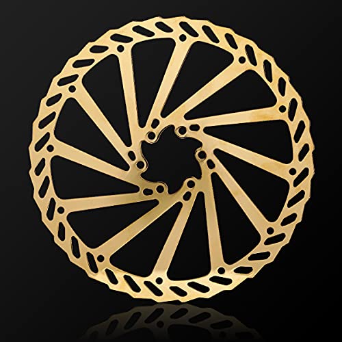 CNC Bike Disc Brake Rotor 160mm 180mm 203mm,Bicycle Disc Brake Rotor 203mm With Bolts For MTB Mountain Bike Bmx,Gold