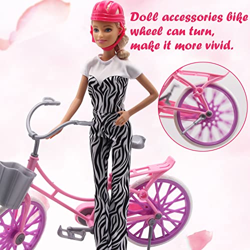 11 Inch Girl Doll Clothes Accessories Eutenghao Modern Hip-Hop Doll Fashion Party Dress Hat Jumpsuits Winter Coat Sweater Pants With Shoes Bicycle Glasses Earphone Magic Wand For 11.5'' Girl Doll #TOP3