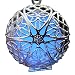 Steampunk Fairy Magical Fairy Glow in the Dark Necklace-Lila/Blue-sil