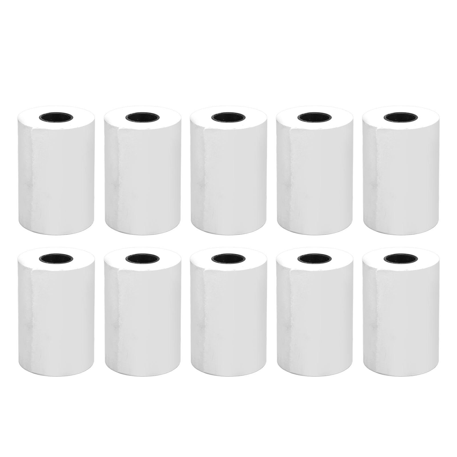 Papel para Impresora Térmica, 10 Piezas de Rollos de Papel Térmico que Alisan Material Grueso de Alta Precisión para Reemplazo (Sin núcleo de tubo)