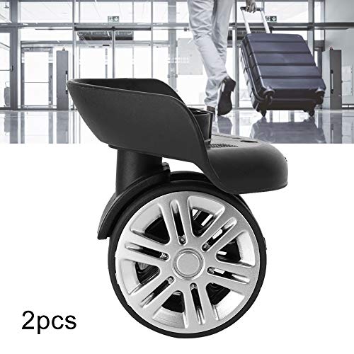 Rodas de bagagem silenciosas, rodas de mala de rolamento duplo, para mala de viagem prática de repos