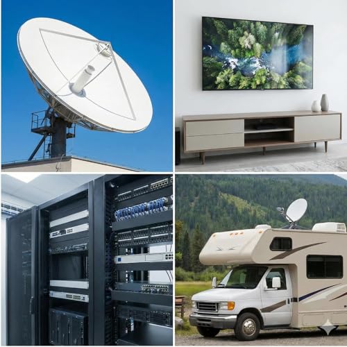 msymsyu Zestaw 12 sztuk złączek F, łącznik kabla antenowego, adapter kabla antenowego srebrny, łącznik kabla koncentrycznego do telewizji kablowej, satelitarnej, internetu, łącznik kabla satelitarnego