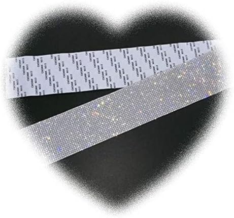 3 Yards Acrylic Rhinestone Diamond, Self Adhesive Crystal Ribbon DIY for Arts Crafts Celebration Even Car Phone Decoration