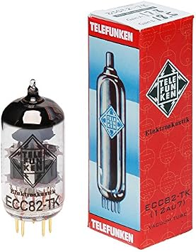 TELEFUNKEN Elektroakustik ECC82-TK | Black Diamond Series 9Pin Triode Amplifier Vacuum Tube 12AU7