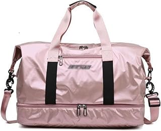 JSEIAJB Glossy Gym Bag Dry Wet Travel Fitness For Men Handbags WomenLuggage With Traveling Sac(black-JoJo's Bizarre Adventure1)