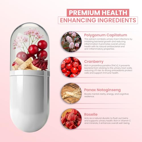 ZEN LIFE HERB UTFREx – Fast Acting - Promotes Urinary Tract Health Supports Healthy Immune and Urinary System, No Vitamins, Minerals, Prebiotics, Sugar, Plant-Based Supplement (60 Capsules) - Thumbnail 2