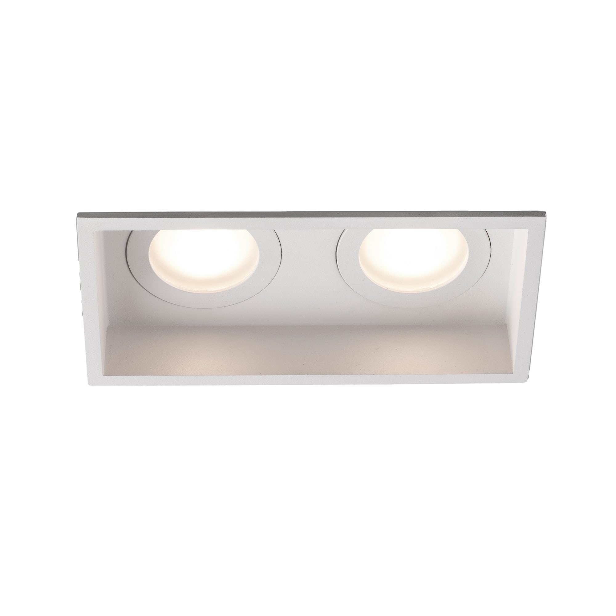 Faro Barcelona 40124 - HYDE SQ 2L Empotrable blanco cuadrado