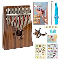 Qepnia Kalimba Professional 17 touches Instrument de musique en bois Portable pouce touche musique son doux Kazoo Kit… - Les Beatles, Paul McCartney, John Lennon, RIngo Starr, George Harrison