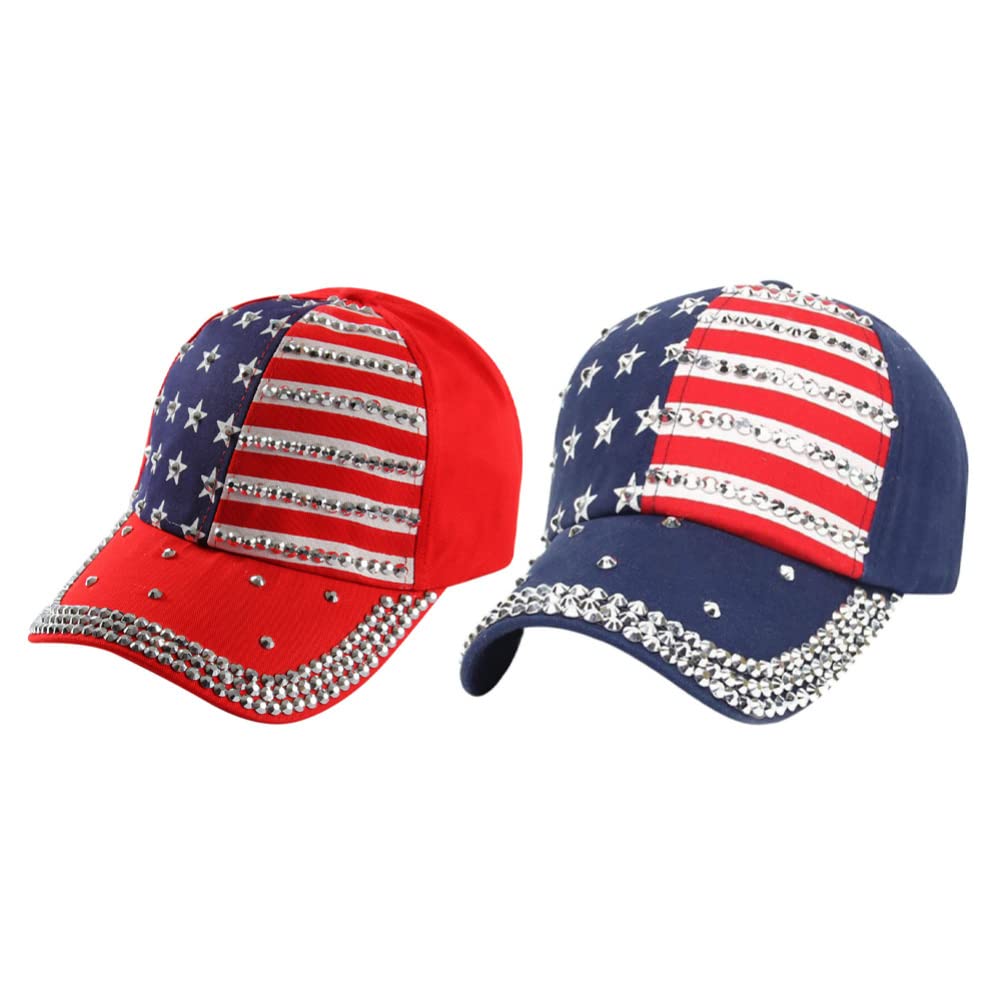 Chapeau de drapeau américain (lot de 2) casquette de golf et tenues d'été sport