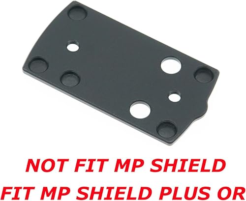 Miniatura 2 de DPP Titanium Adaptador ópticoplaca de montaje compatible con MP Shield Plus Kimber R7 Mako Holosun 407K507K