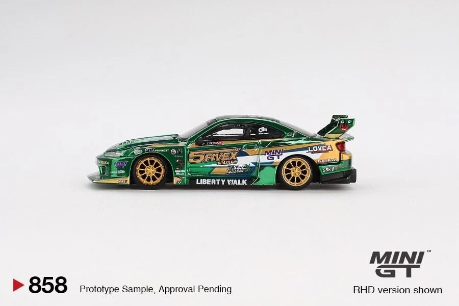 Diecast Model Car Compatible with Mini GT 1:64 Nissan Silvia S15