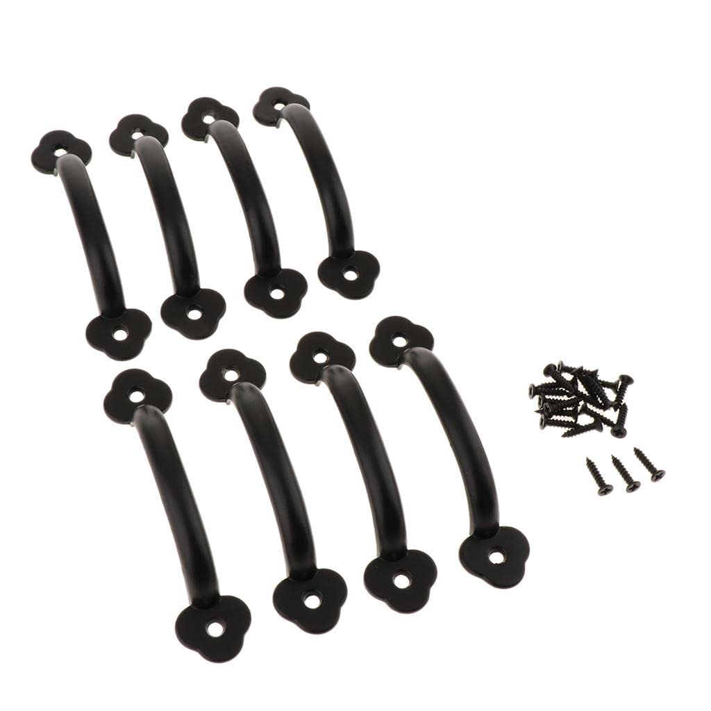 BNF®8Pcs Antique Alloy Door Cabinet Knob Wardrobe Drawer Pull Handle Set Black|Home & Garden | Home Improvement | Building & Hardware