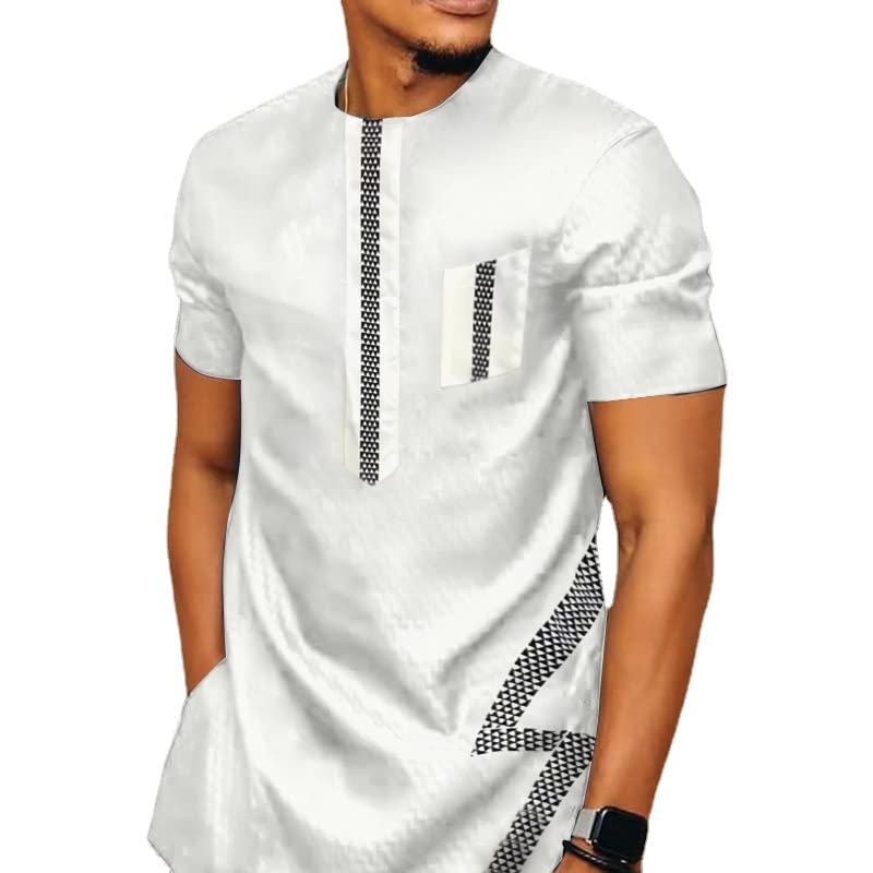 Chemisier africain traditionnel Dashiki homme tunique caftan Ankara grande taille