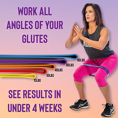 The X Bands Booty Bands Resistance Bands - Thick Resistance Bands - Booty Resistance Bands - Booty Band - Resistance Bands Beach Body - Booty Bands Thick - Resistance Loop Exercise Bands Set Of 5 #TOP3