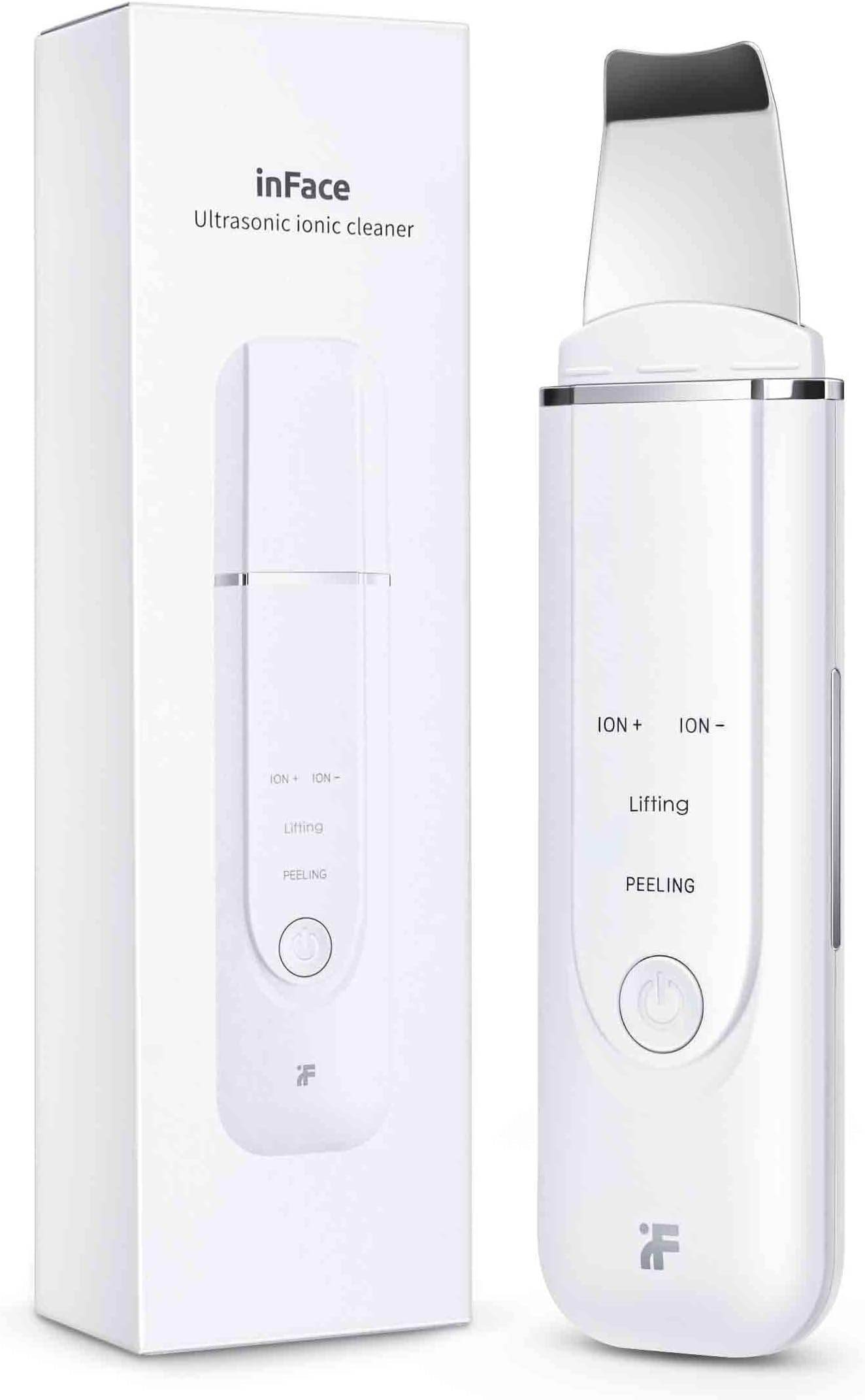 Skin Scrubber Face Skin Spatula, inFace Blackhead Remover Extractor with 4 Modes to All Skin, AUTO-Off Skin Care Tool, Rechargeable, Multi-Function, Face Scrubber for Deep Cleaning for Deep Cleansing